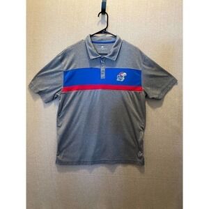 KU Jayhawks Polo Men's Large Gray